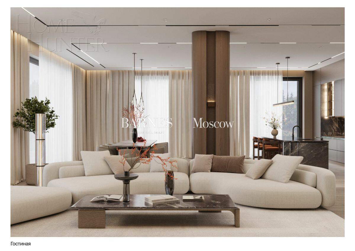 2-этажный коттедж 1 250 м² без отделки