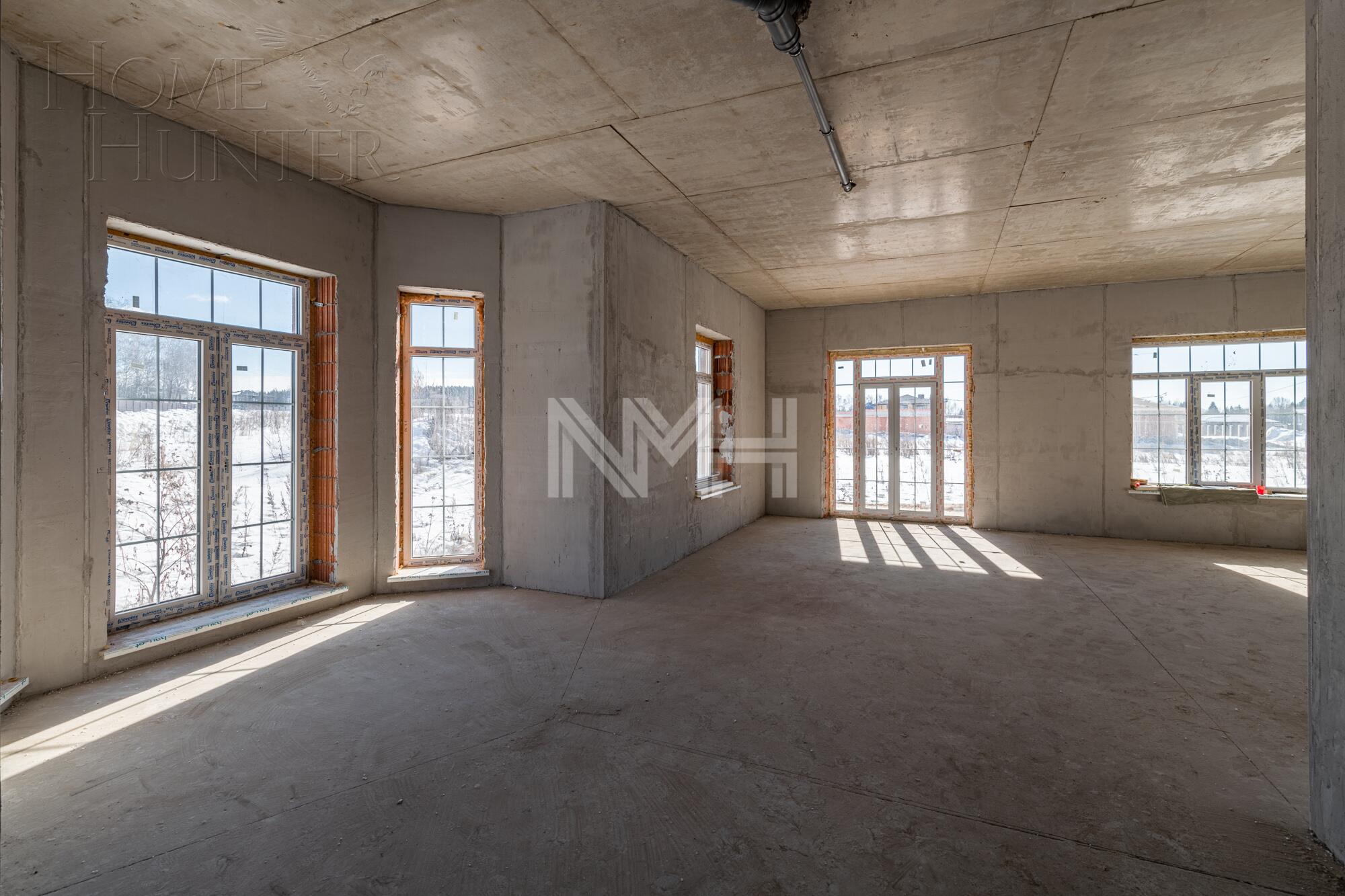 2-этажный коттедж 500 м² без отделки