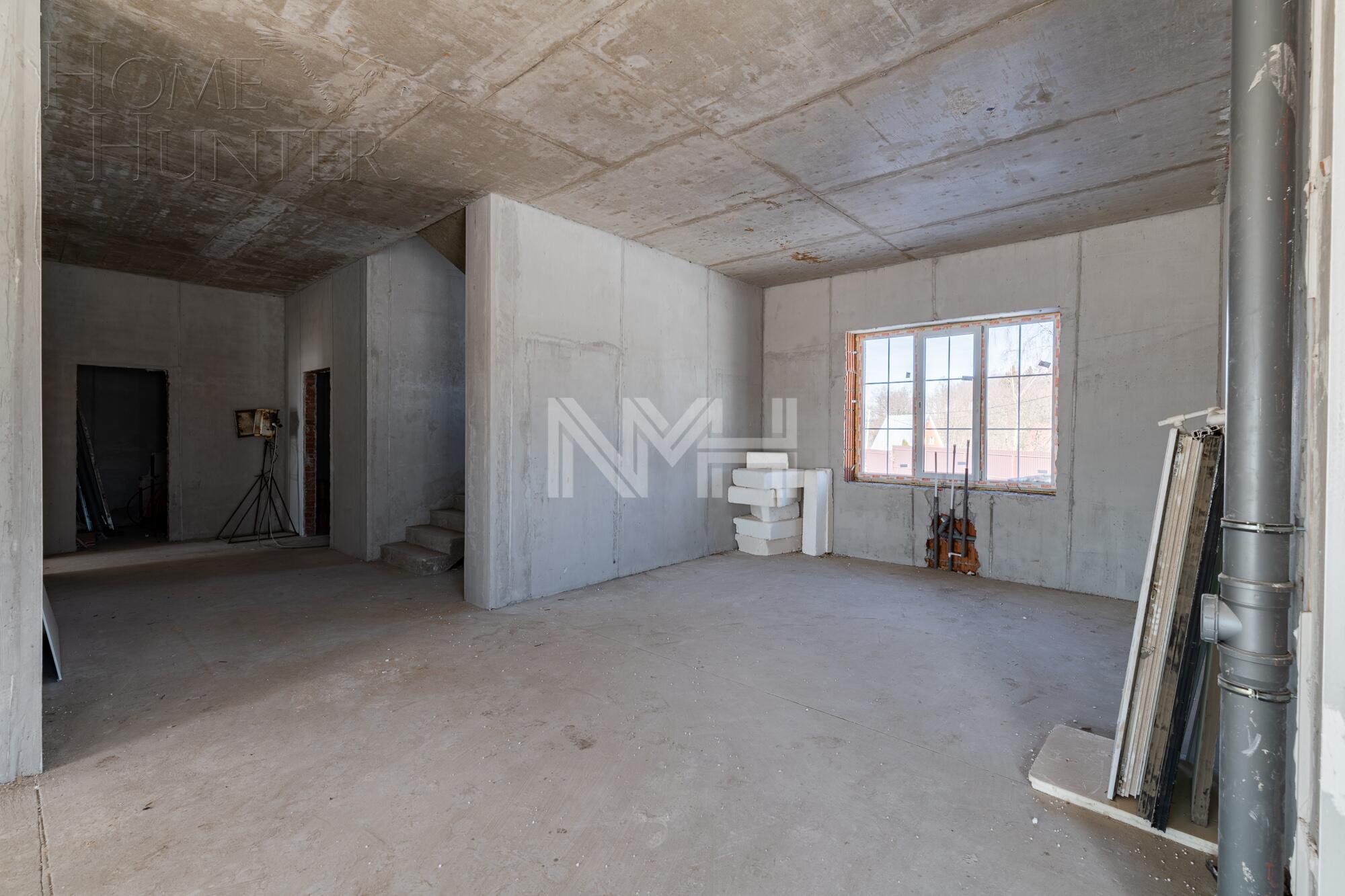 2-этажный коттедж 500 м² без отделки