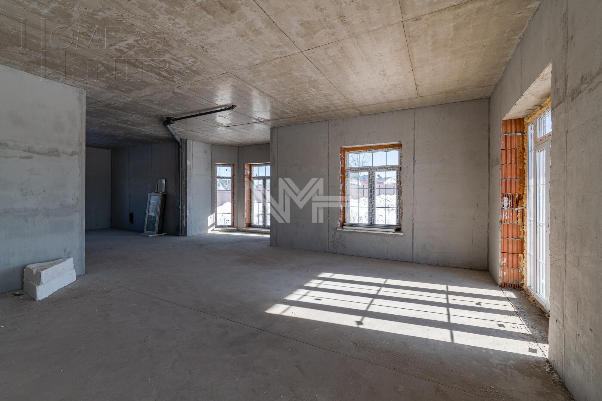 2-этажный коттедж 500 м² без отделки
