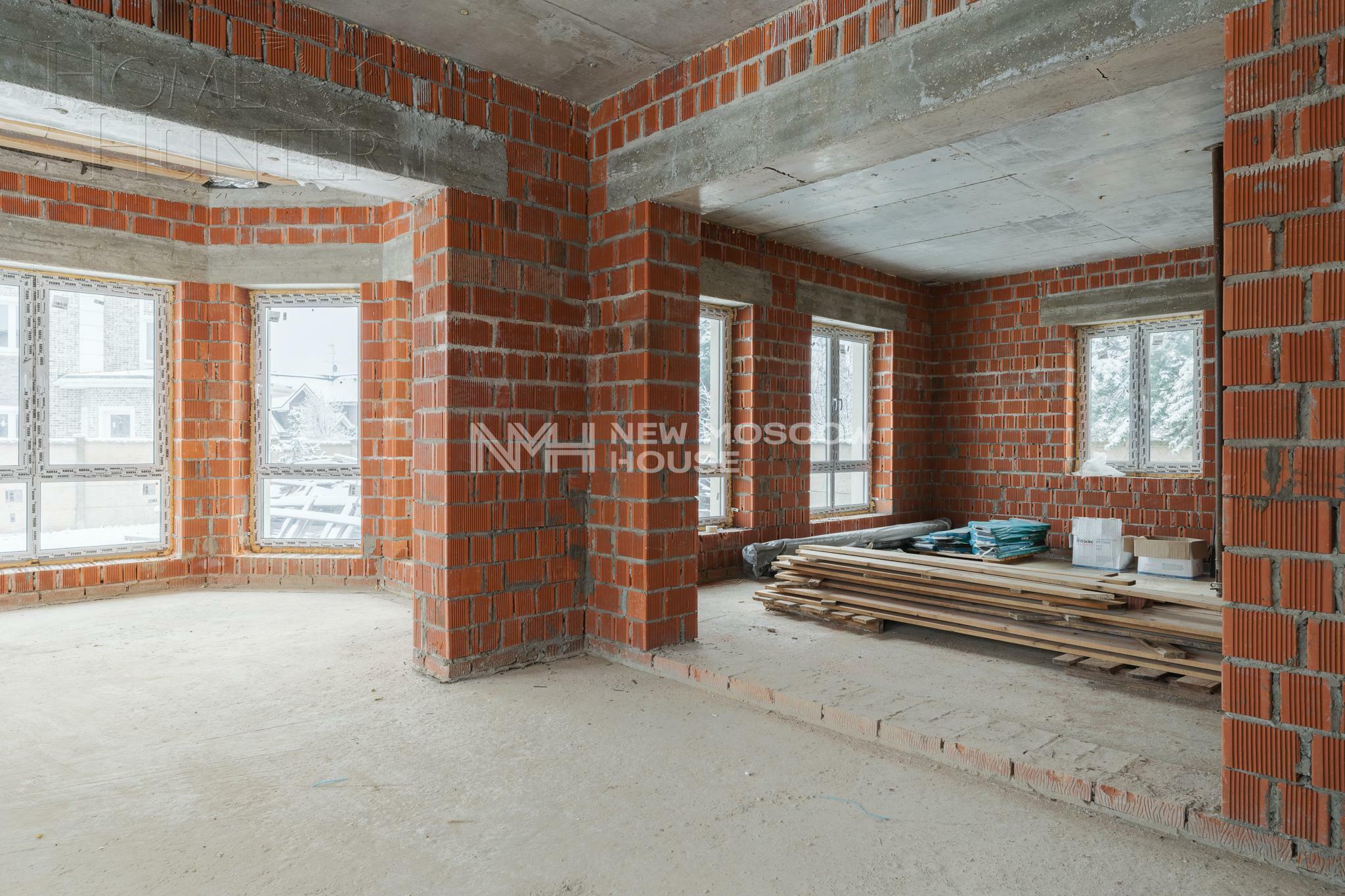 2-этажный коттедж 310 м² без отделки