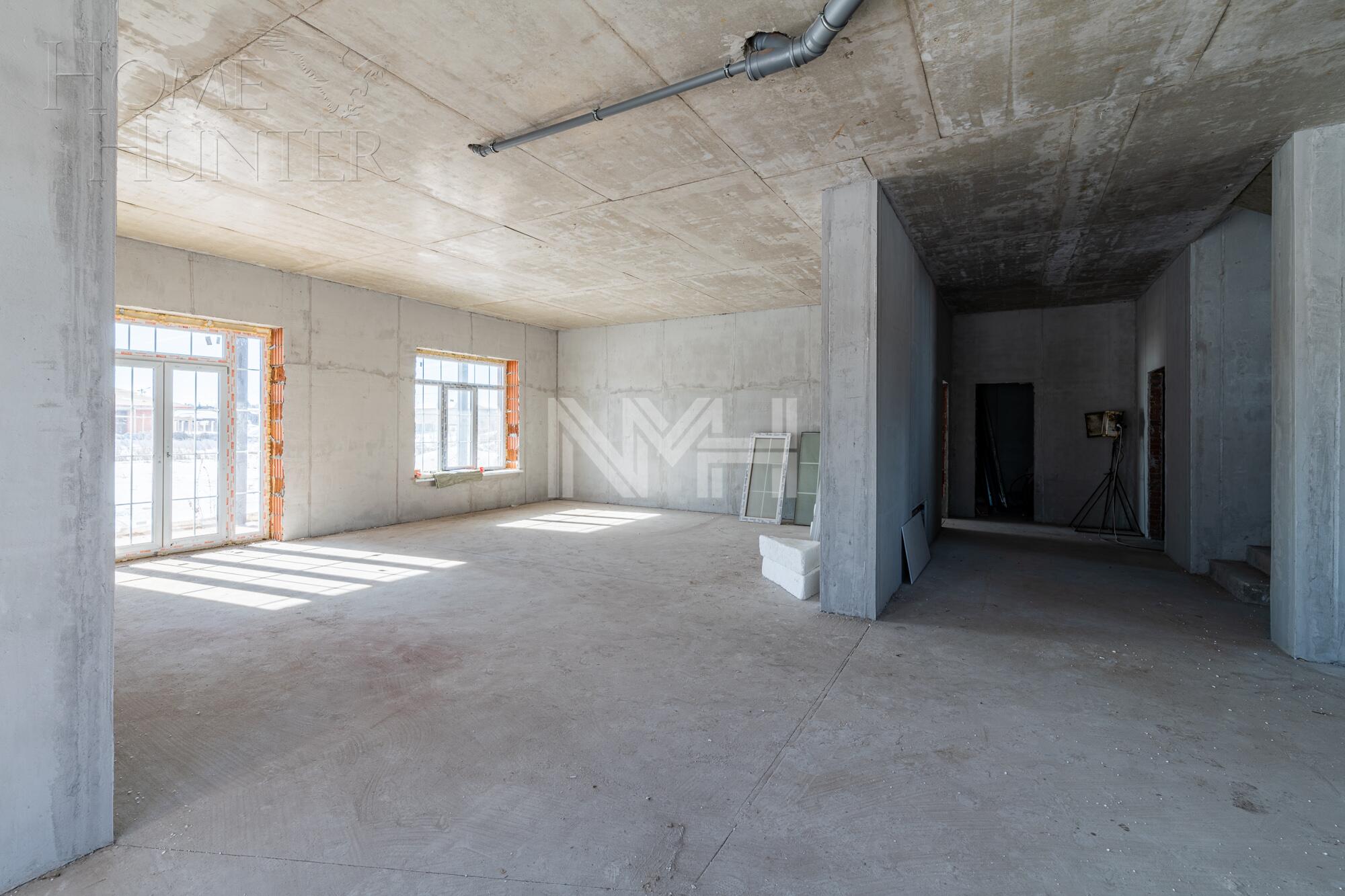 2-этажный коттедж 500 м² без отделки