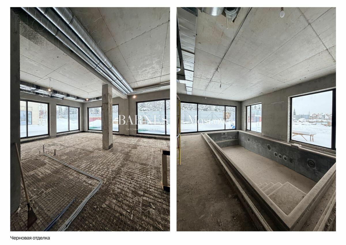 2-этажный коттедж 1 250 м² без отделки