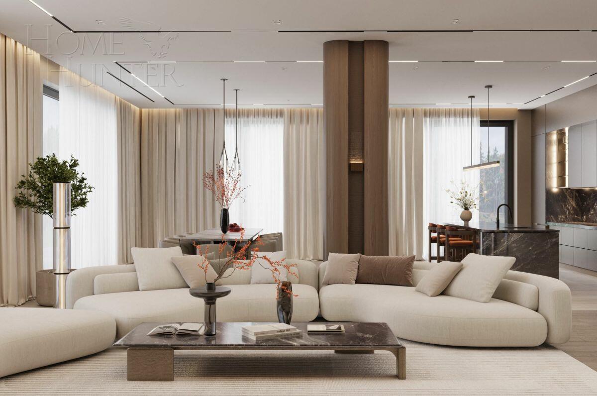 2-этажный коттедж 1 250 м² без отделки