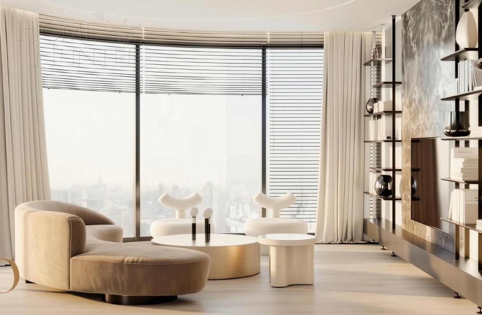 4-КОМН. ПЕНТХАУС С ОТДЕЛКОЙ 297.5 М² НА 13 ЭТАЖЕ