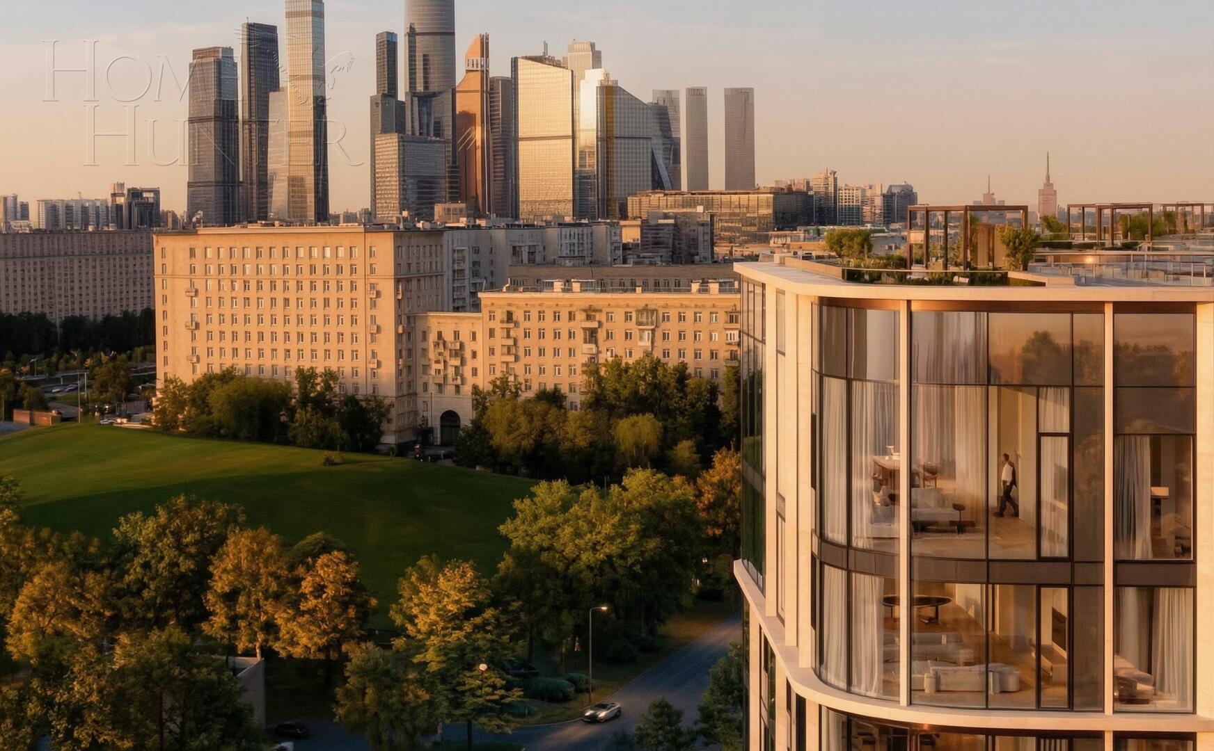 4-КОМН. ПЕНТХАУС С ОТДЕЛКОЙ 297.5 М² НА 13 ЭТАЖЕ