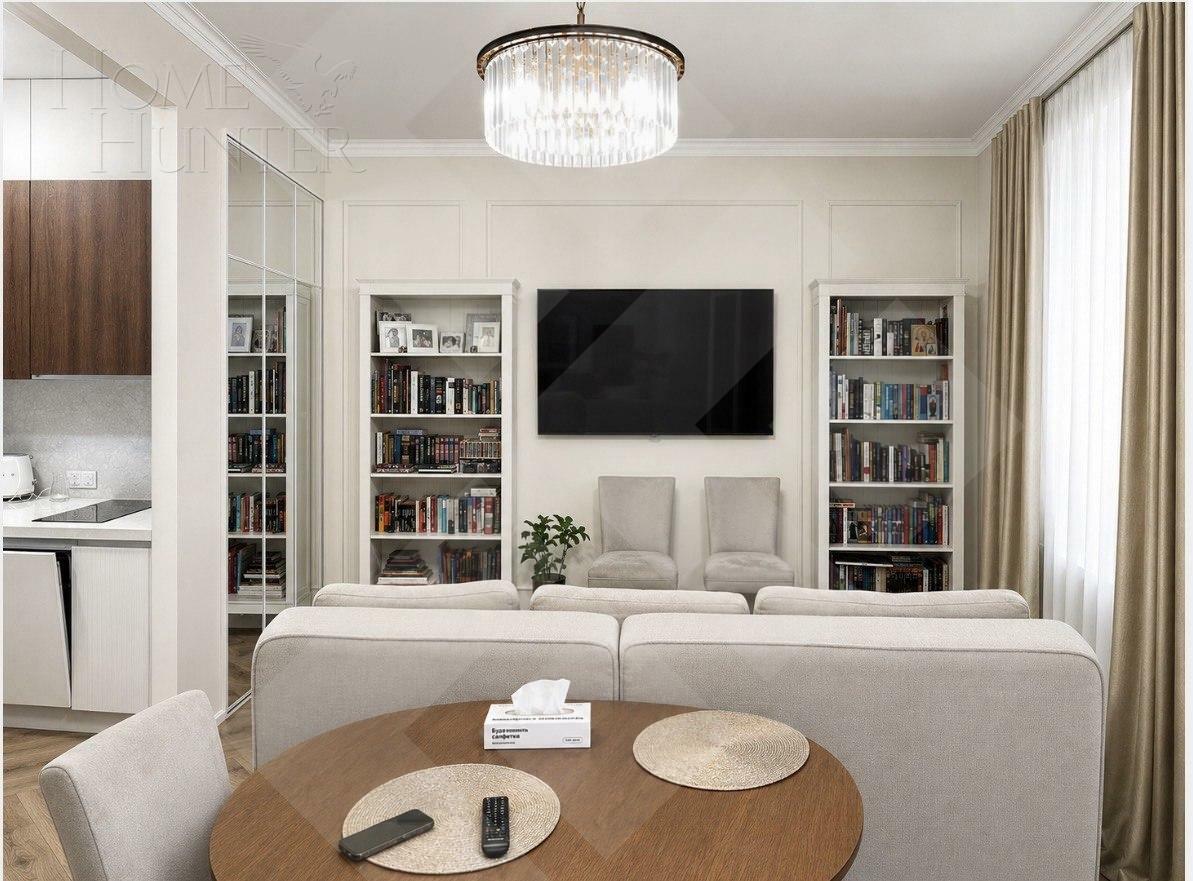 2-КОМН. КВАРТИРА С ОТДЕЛКОЙ 70 М² НА 9 ЭТАЖЕ