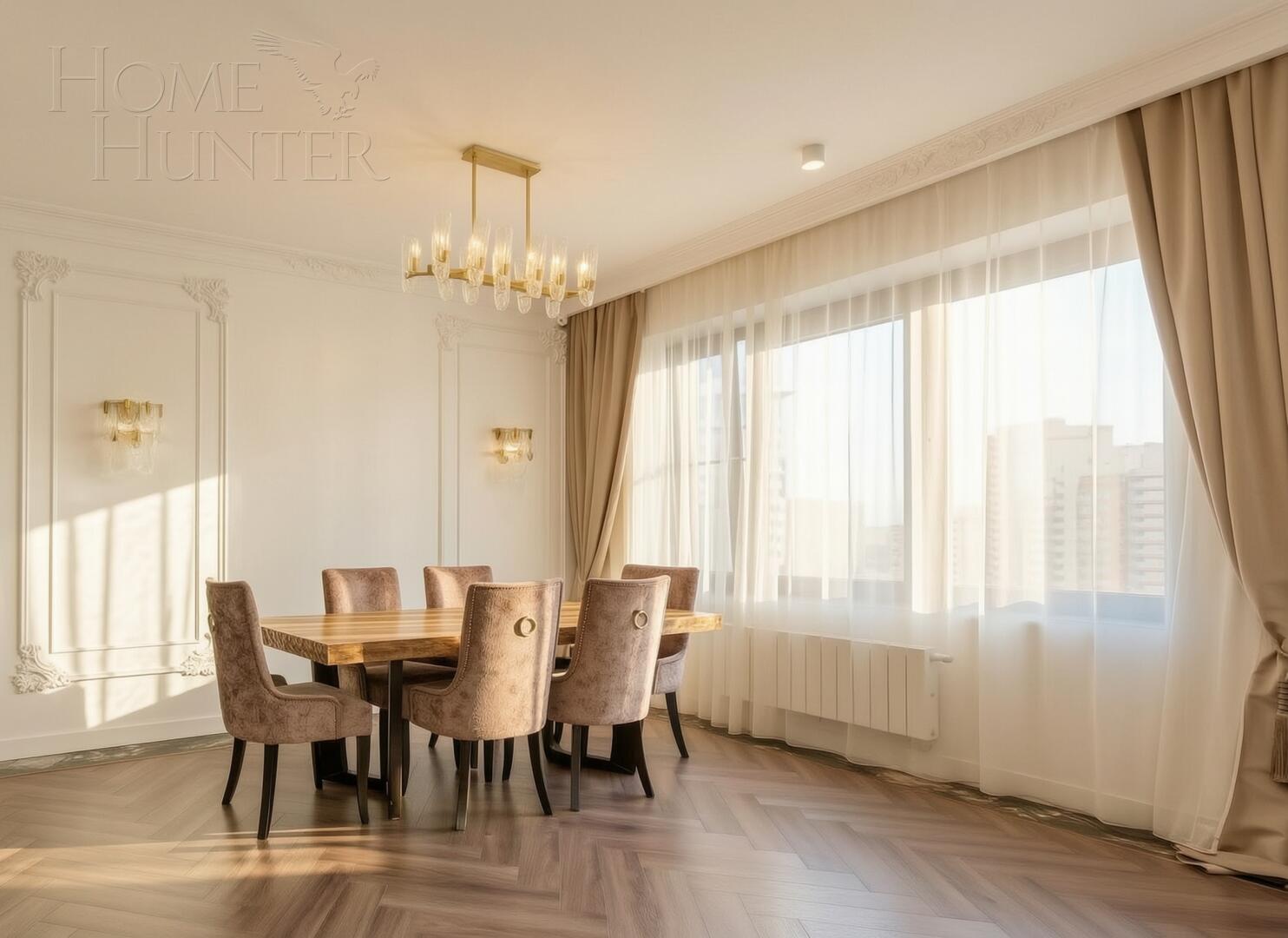 4-КОМН. КВАРТИРА С ОТДЕЛКОЙ 161 М² НА 15 ЭТАЖЕ
