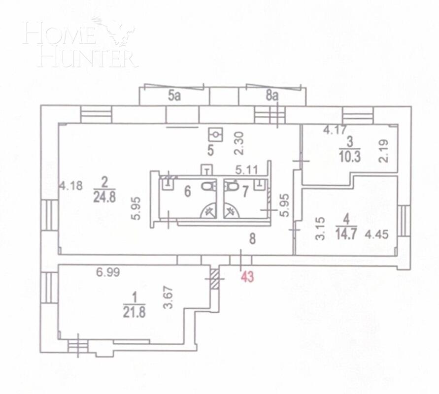 4-КОМН. КВАРТИРА С ОТДЕЛКОЙ 107 М² НА 10 ЭТАЖЕ