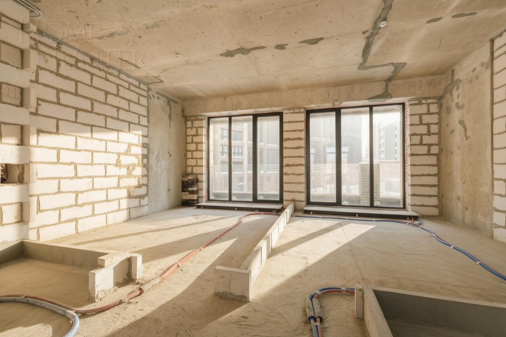 2-УРОВНЕВЫЙ ОСОБНЯК БЕЗ ОТДЕЛКИ 134.3 М² НА 1 ЭТАЖЕ