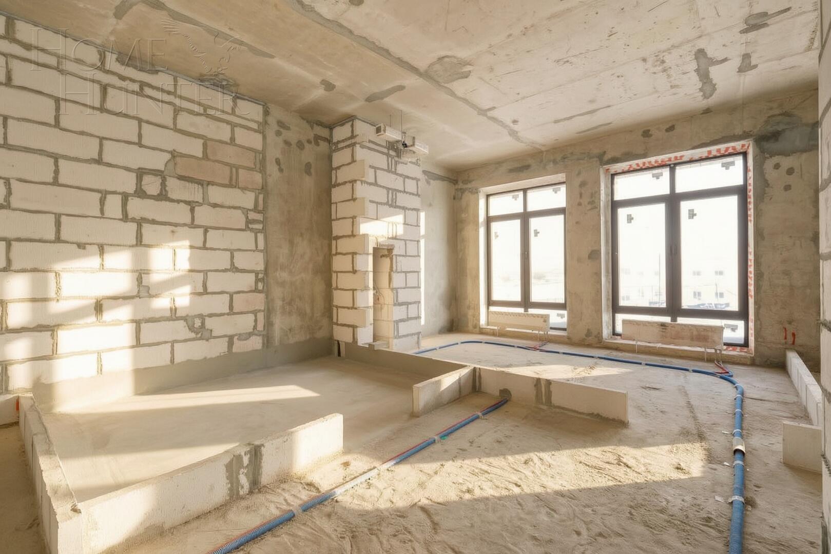 2-УРОВНЕВЫЙ ОСОБНЯК БЕЗ ОТДЕЛКИ 134.3 М² НА 1 ЭТАЖЕ