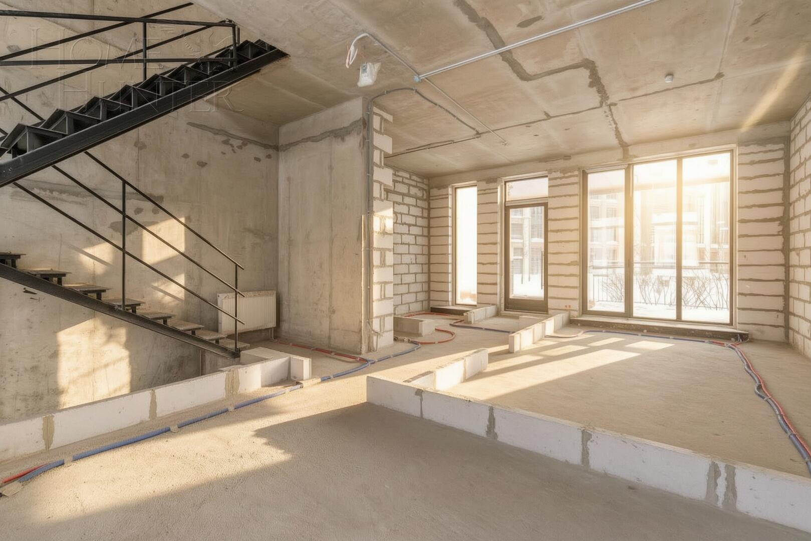 2-УРОВНЕВЫЙ ОСОБНЯК БЕЗ ОТДЕЛКИ 134.3 М² НА 1 ЭТАЖЕ