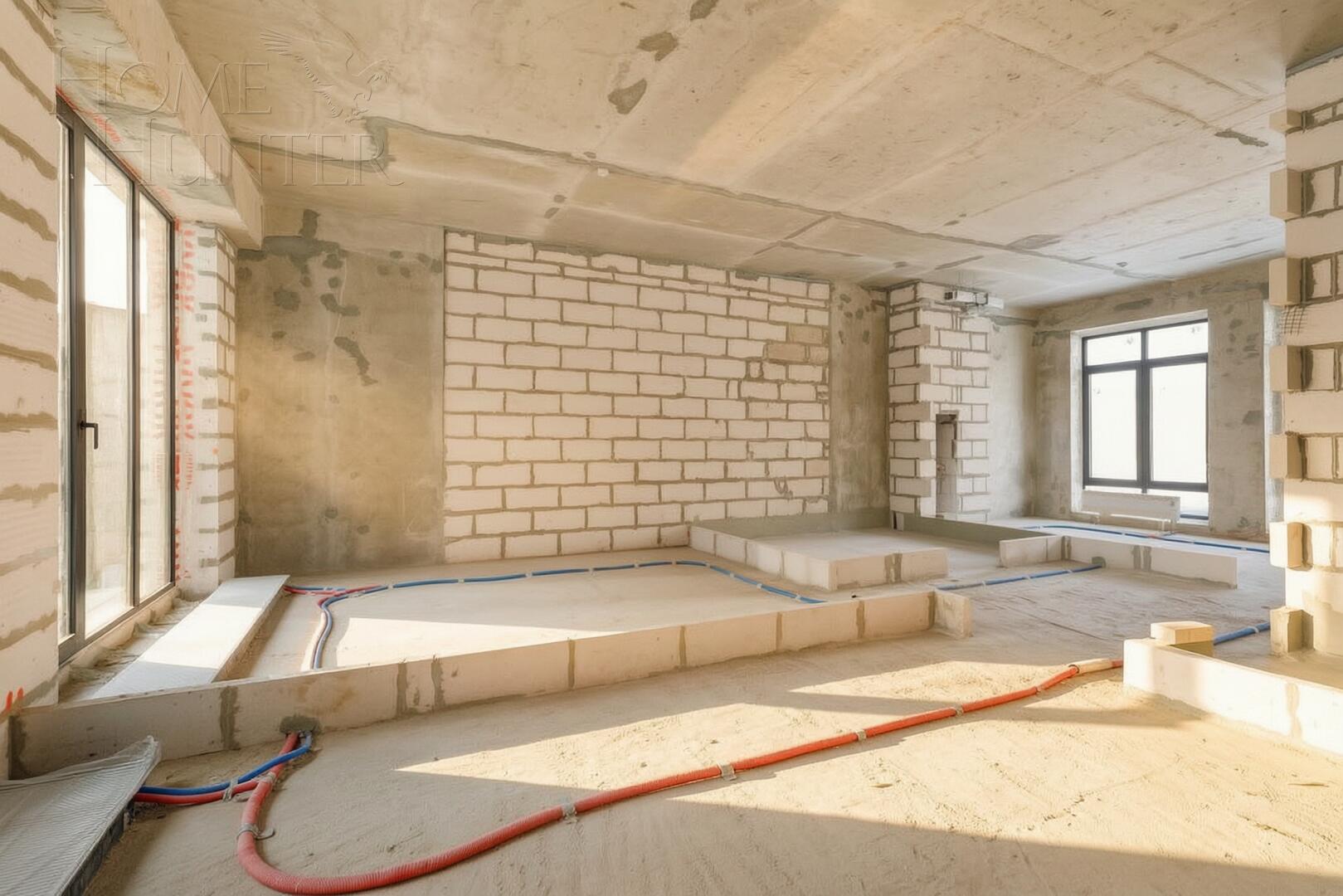 2-УРОВНЕВЫЙ ОСОБНЯК БЕЗ ОТДЕЛКИ 134.3 М² НА 1 ЭТАЖЕ