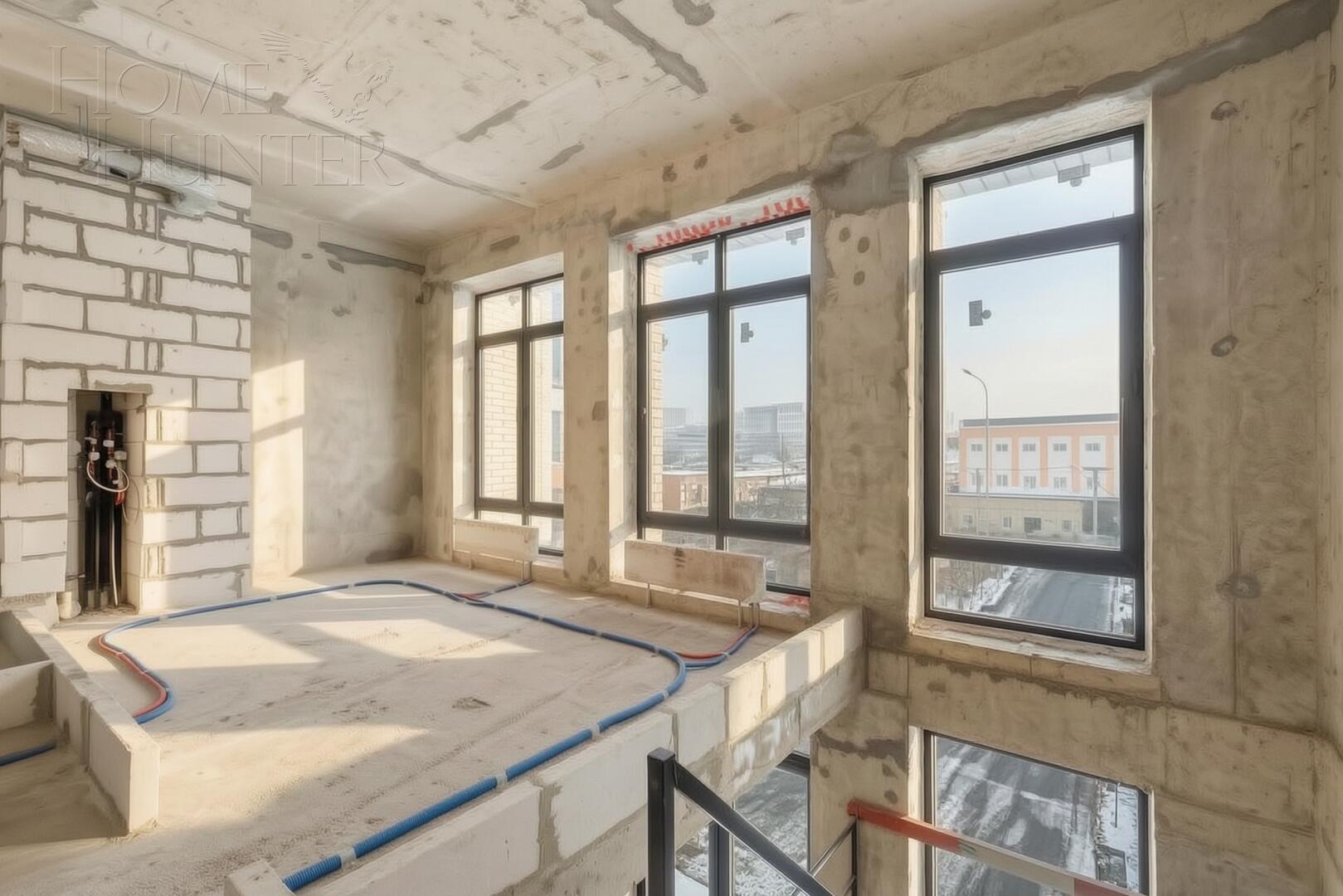 2-УРОВНЕВЫЙ ОСОБНЯК БЕЗ ОТДЕЛКИ 134.3 М² НА 1 ЭТАЖЕ