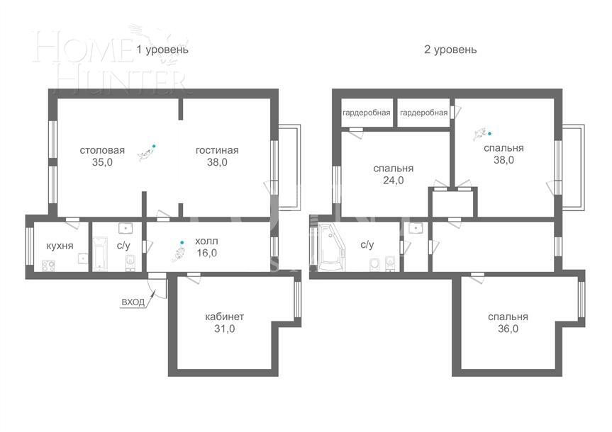2-УРОВНЕВАЯ КВАРТИРА С ОТДЕЛКОЙ 293 М² НА 6 ЭТАЖЕ