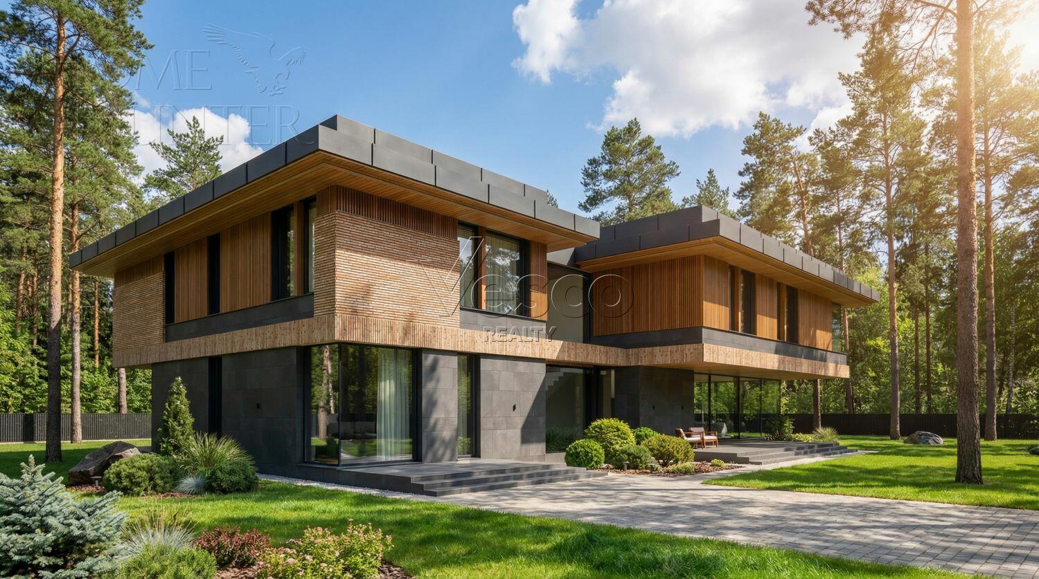 2-этажный коттедж 590 м² без отделки