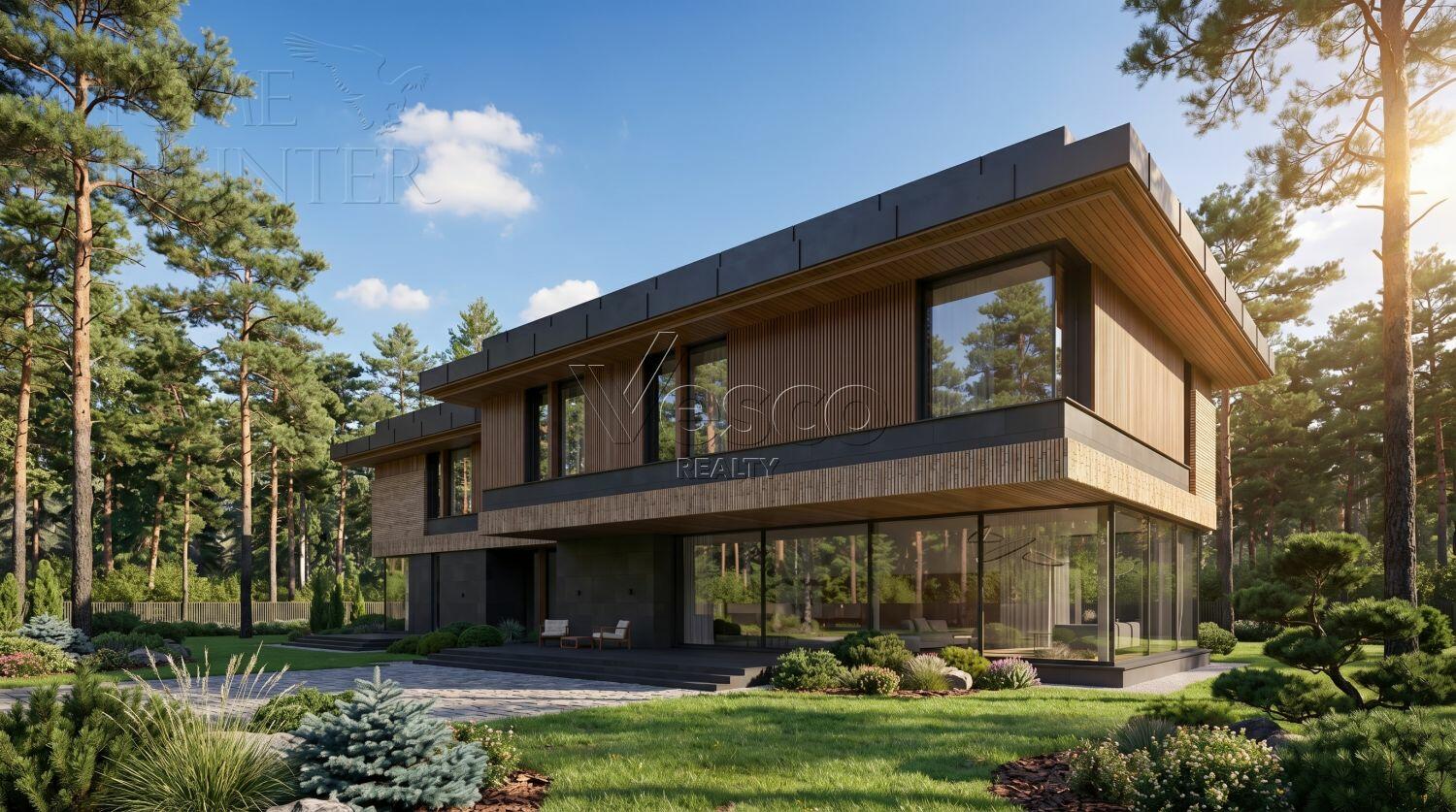 2-этажный коттедж 590 м² без отделки