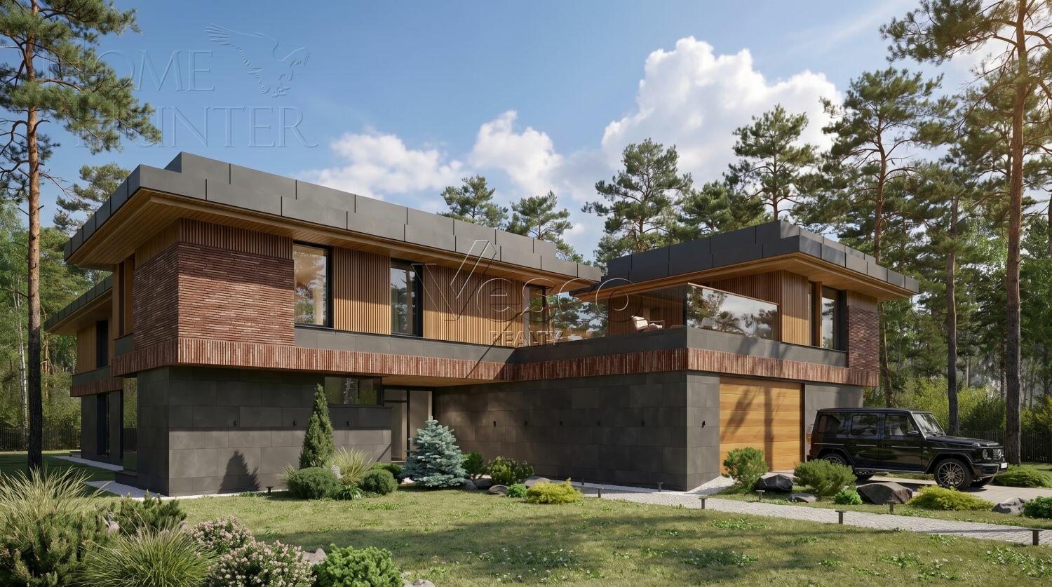 2-этажный коттедж 740 м² без отделки