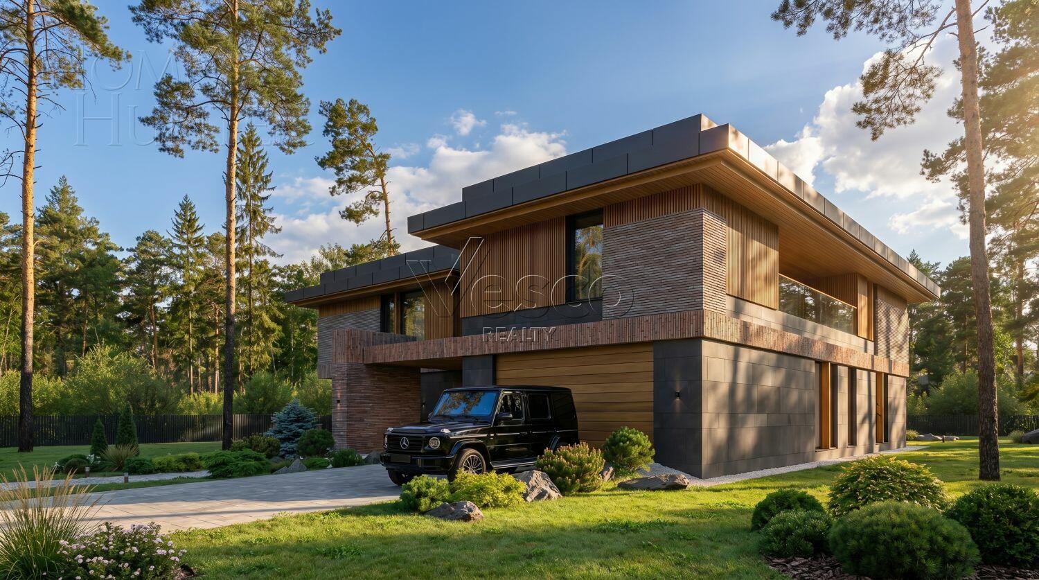 2-этажный коттедж 640 м² без отделки