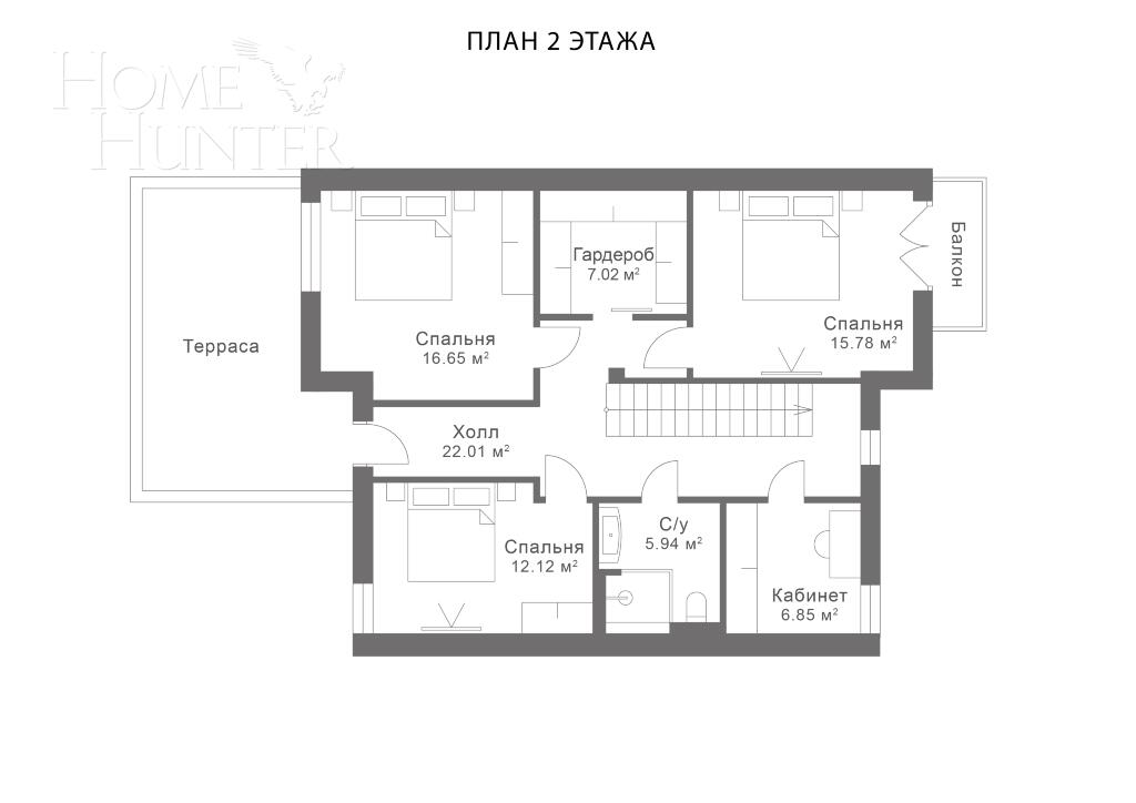2-этажный таунхаус 335 м² с отделкой