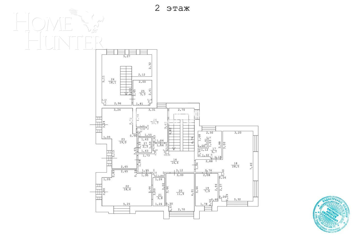 2-этажный коттедж 414 м² с отделкой