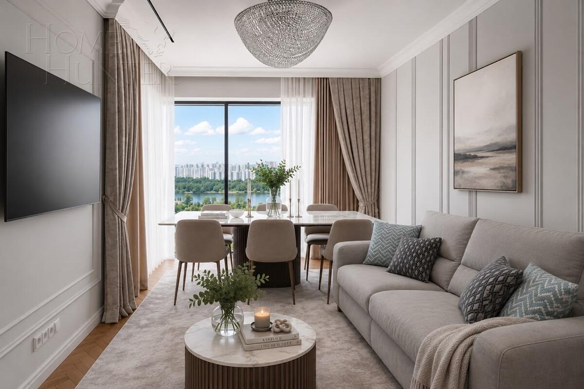 4-КОМН. КВАРТИРА С ОТДЕЛКОЙ 111.6 М² НА 17 ЭТАЖЕ