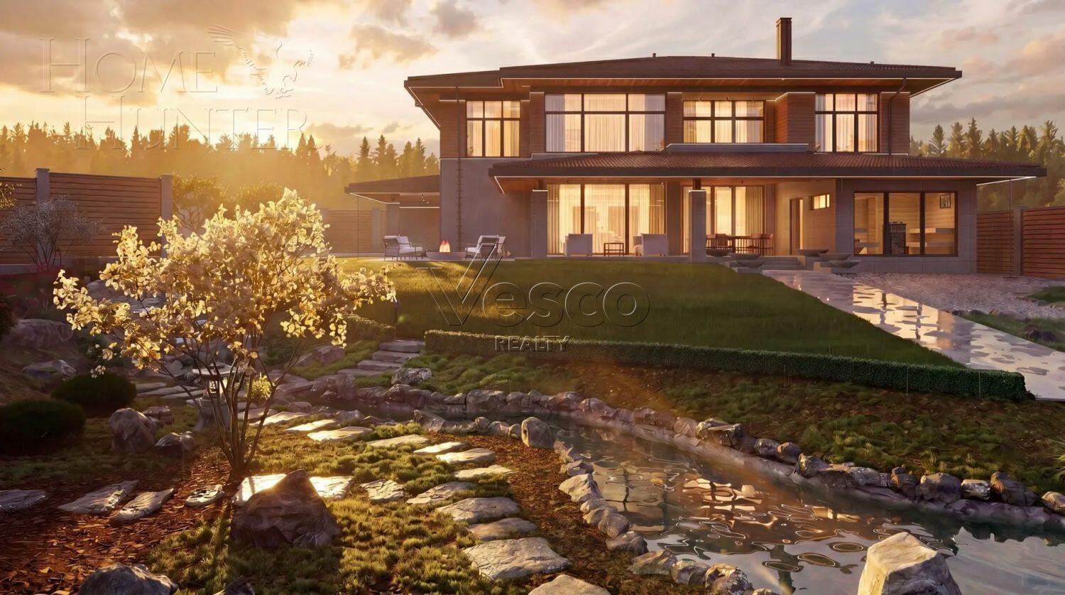 2-этажный коттедж 480 м² с отделкой