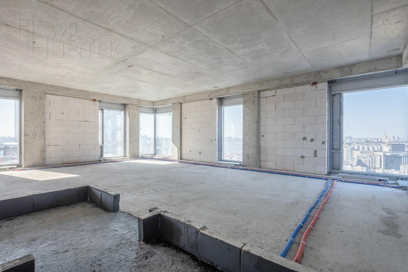 4-КОМН. КВАРТИРА БЕЗ ОТДЕЛКИ 123.6 М² НА 40 ЭТАЖЕ