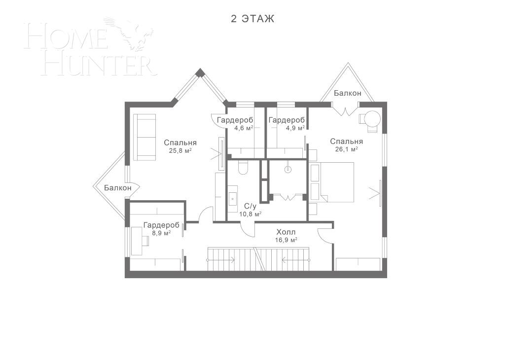 2-этажный таунхаус 465 м² с отделкой