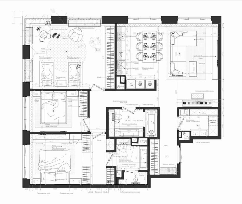 4-КОМН. КВАРТИРА БЕЗ ОТДЕЛКИ 115.5 М² НА 12 ЭТАЖЕ