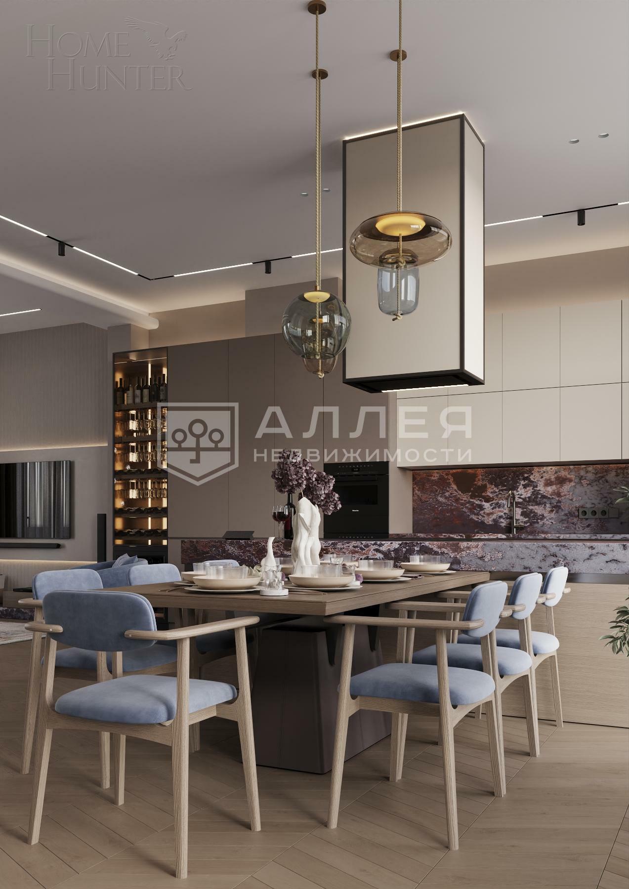 3-этажный таунхаус 240 м² без отделки