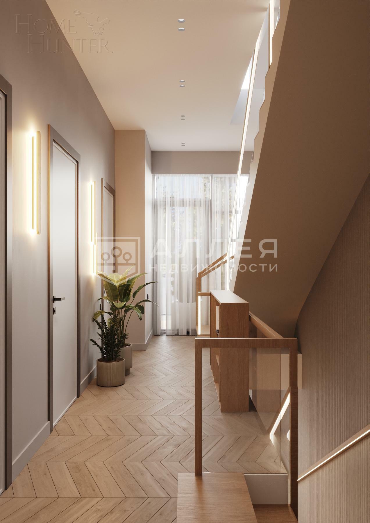 3-этажный таунхаус 240 м² без отделки