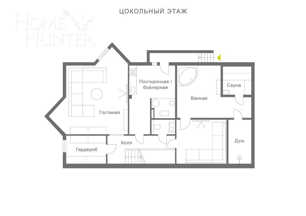 2-этажный таунхаус 465 м² с отделкой