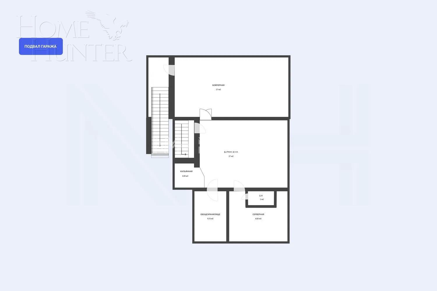 3-этажный коттедж 962 м² с отделкой