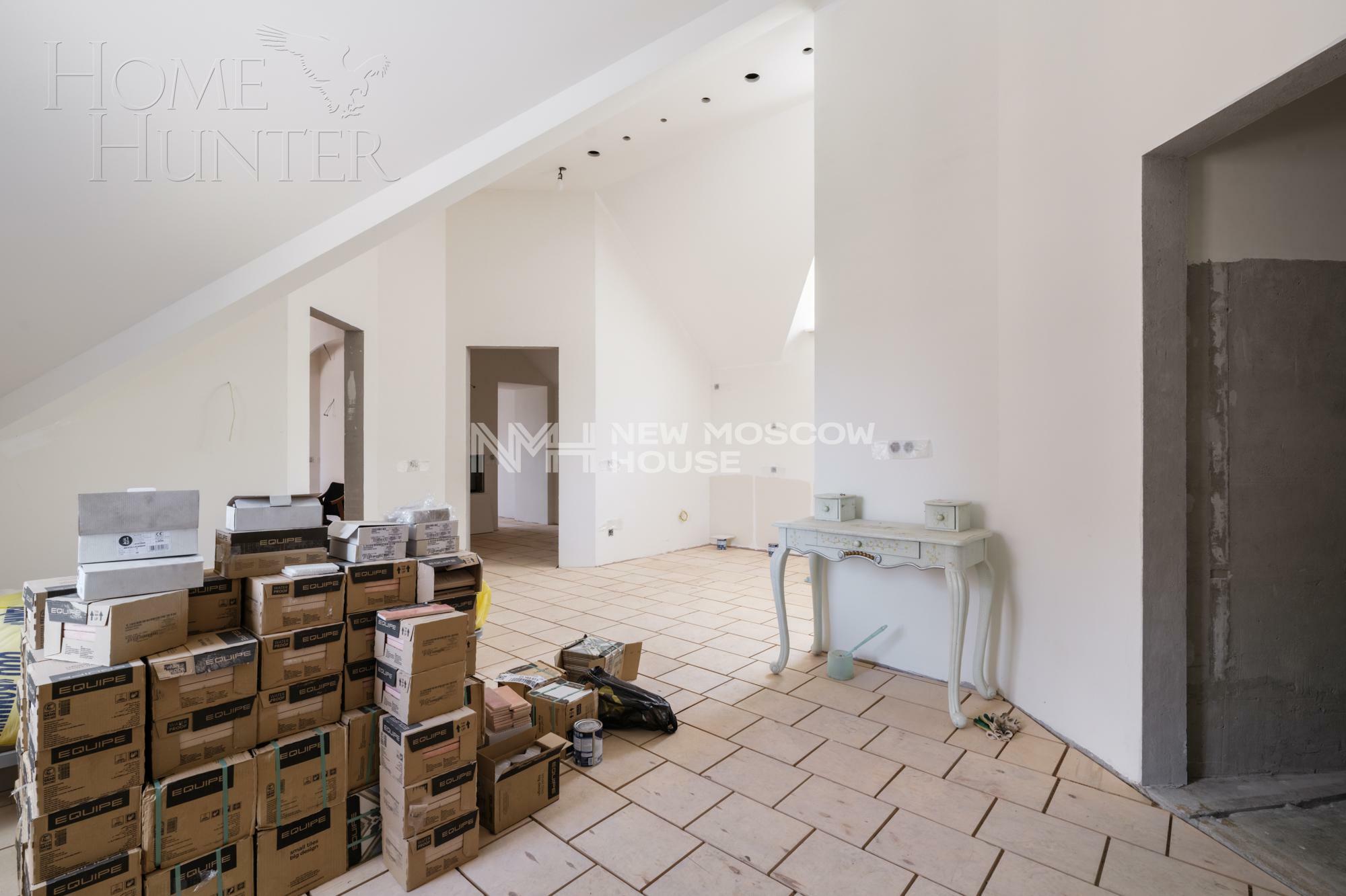 3-этажный коттедж 2 200 м² без отделки