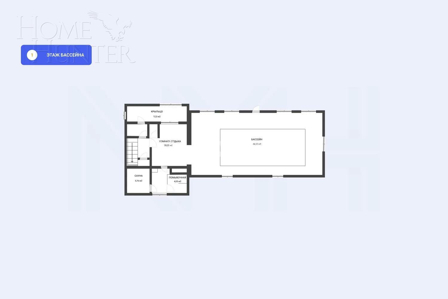 3-этажный коттедж 962 м² с отделкой