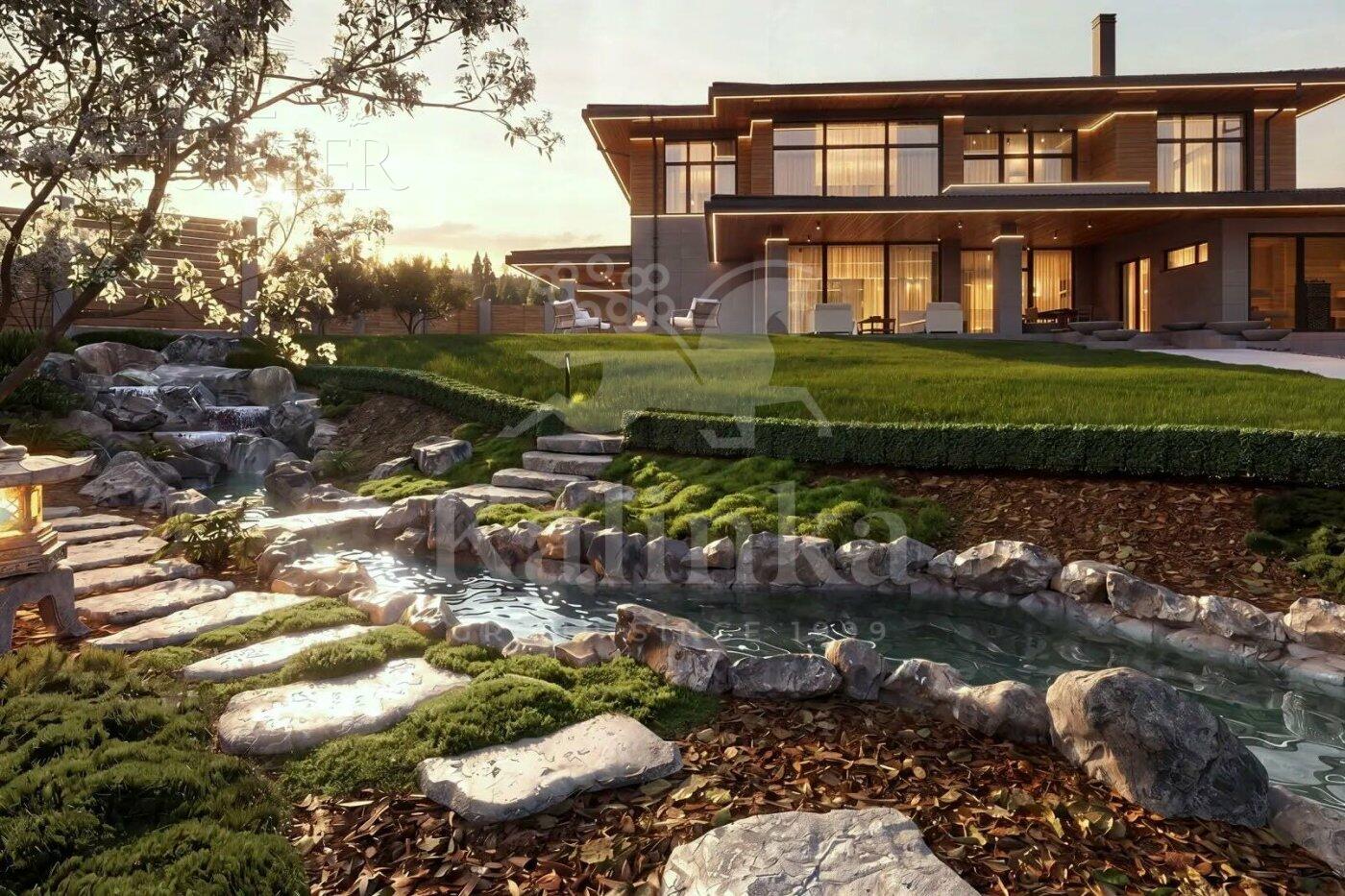 2-этажный коттедж 480 м² с отделкой