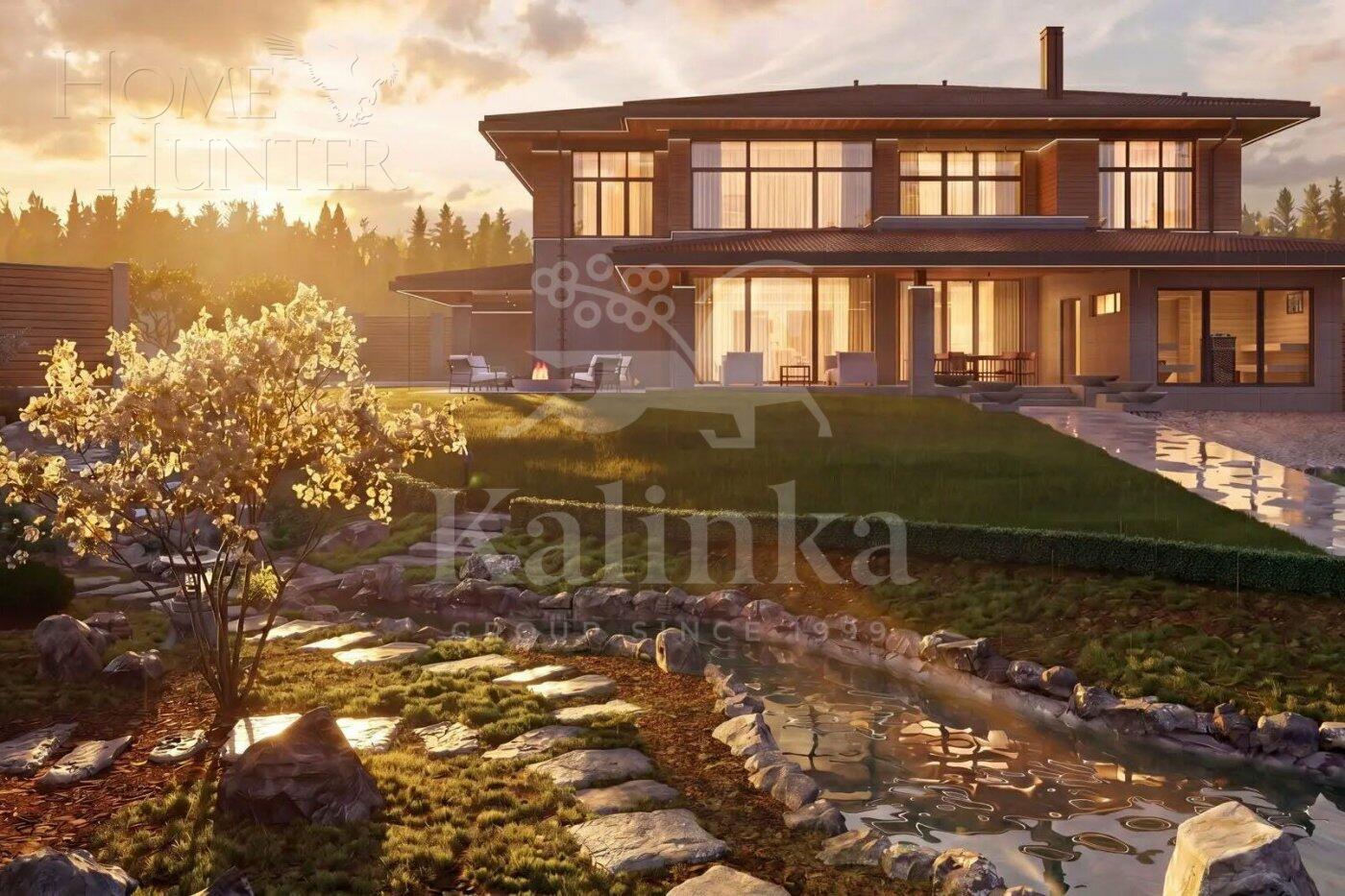 2-этажный коттедж 480 м² с отделкой