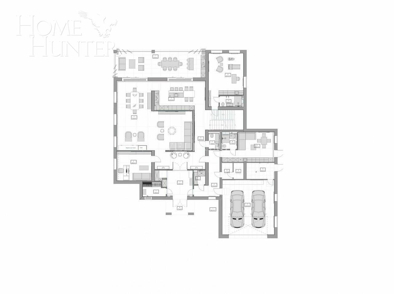 2-этажный коттедж 575 м² без отделки