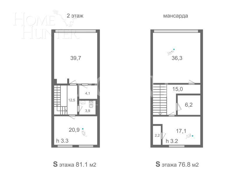 4-УРОВНЕВЫЙ ТАУНХАУС БЕЗ ОТДЕЛКИ 277.8 М² НА 1 ЭТАЖЕ