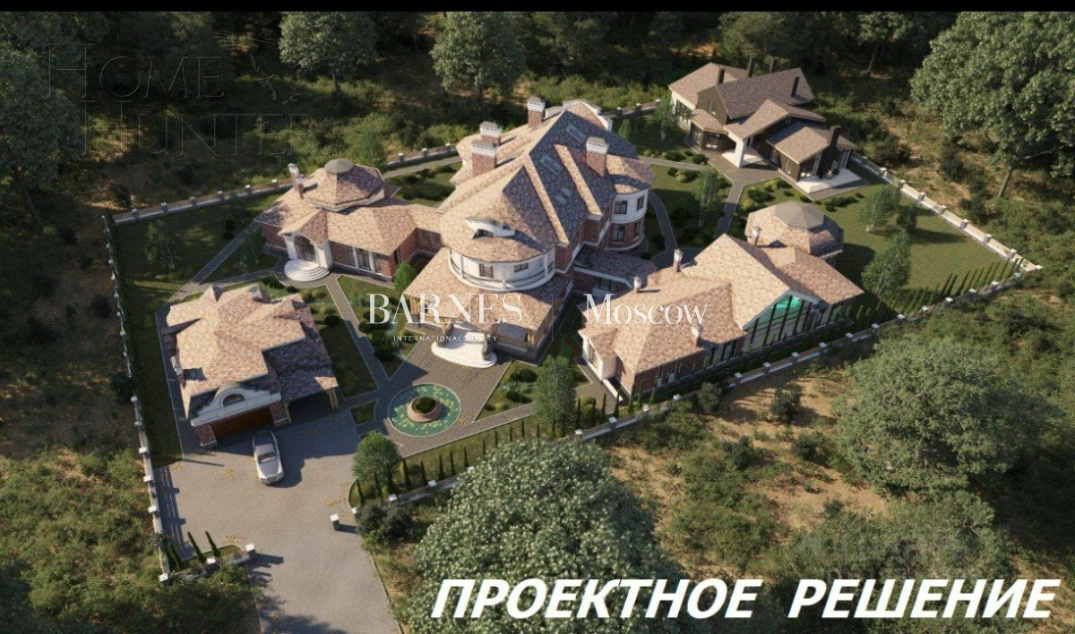 2-этажный коттедж 1 296 м² без отделки