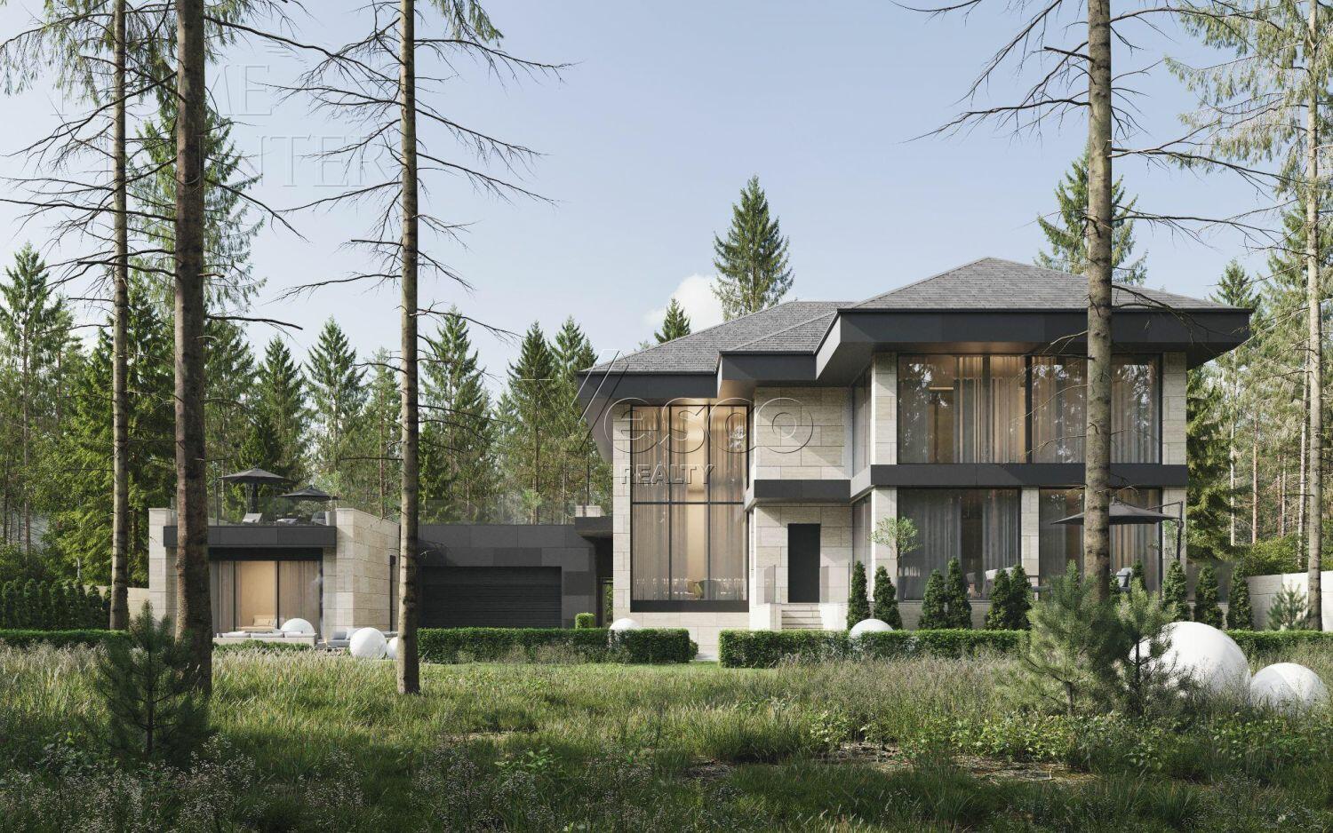 2-этажный коттедж 964.5 м² с отделкой