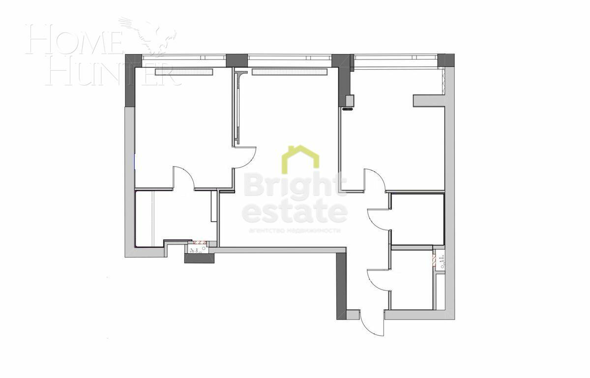 3-КОМН. КВАРТИРА С ОТДЕЛКОЙ 92.7 М² НА 6 ЭТАЖЕ