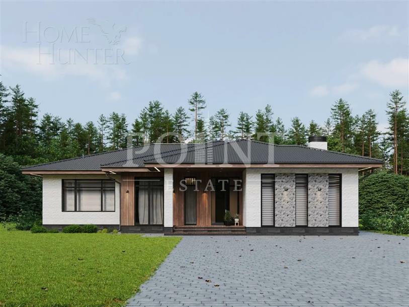 1-этажный коттедж 320 м² без отделки