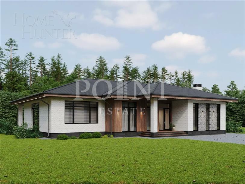 1-этажный коттедж 320 м² без отделки