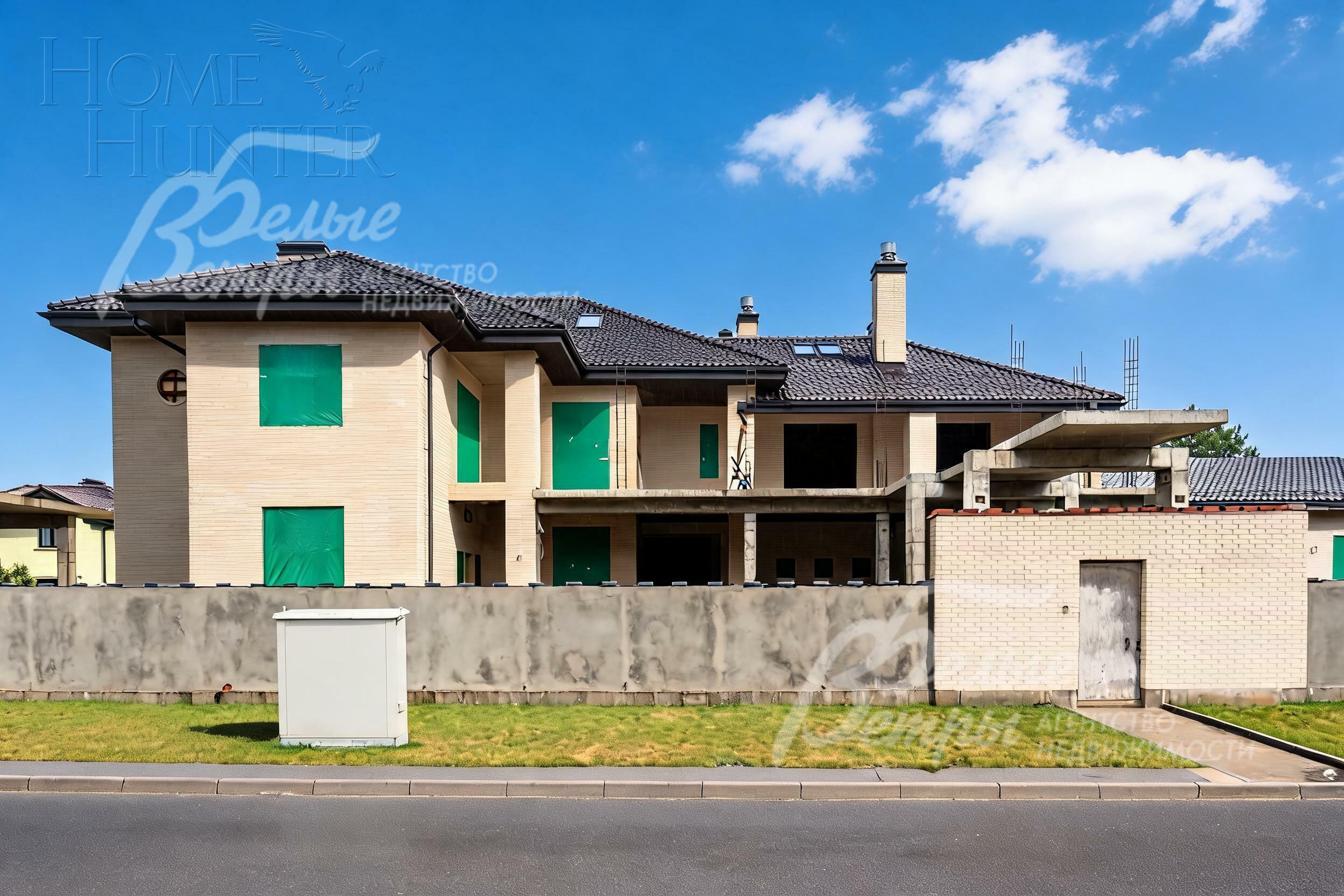 2-этажный коттедж 800 м² без отделки