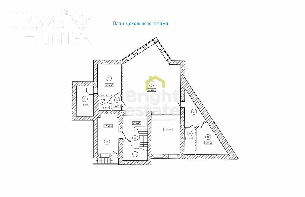 2-этажный коттедж 1 463 м² с отделкой