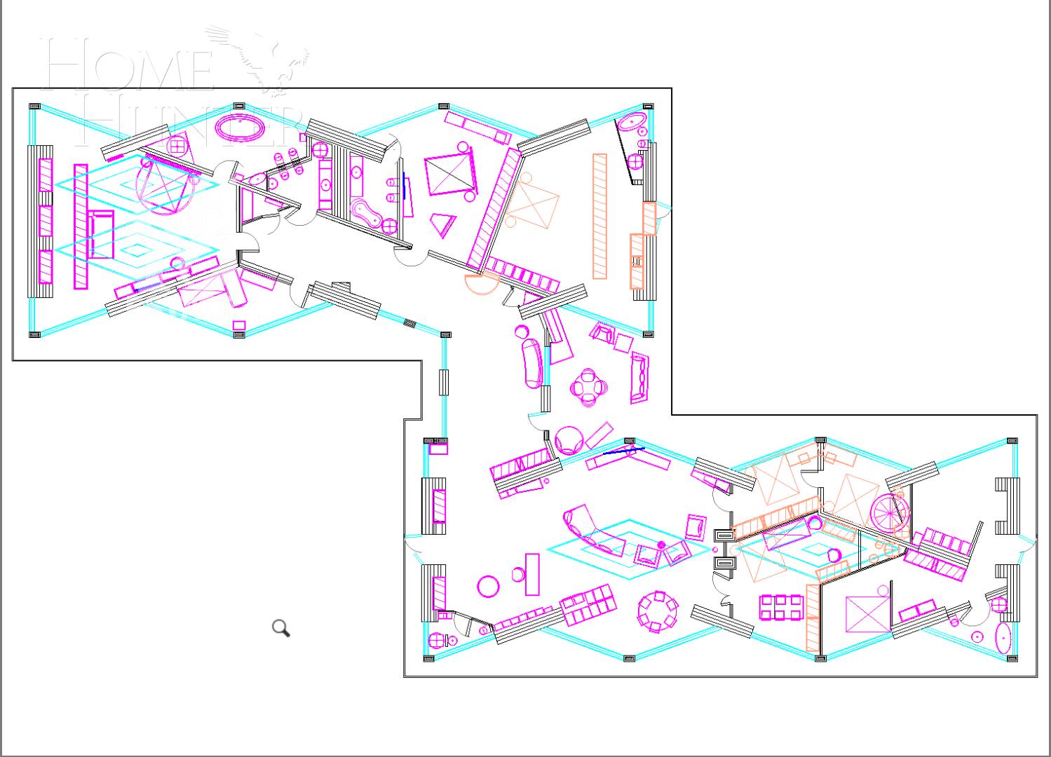 1-этажный коттедж 700 м² с отделкой