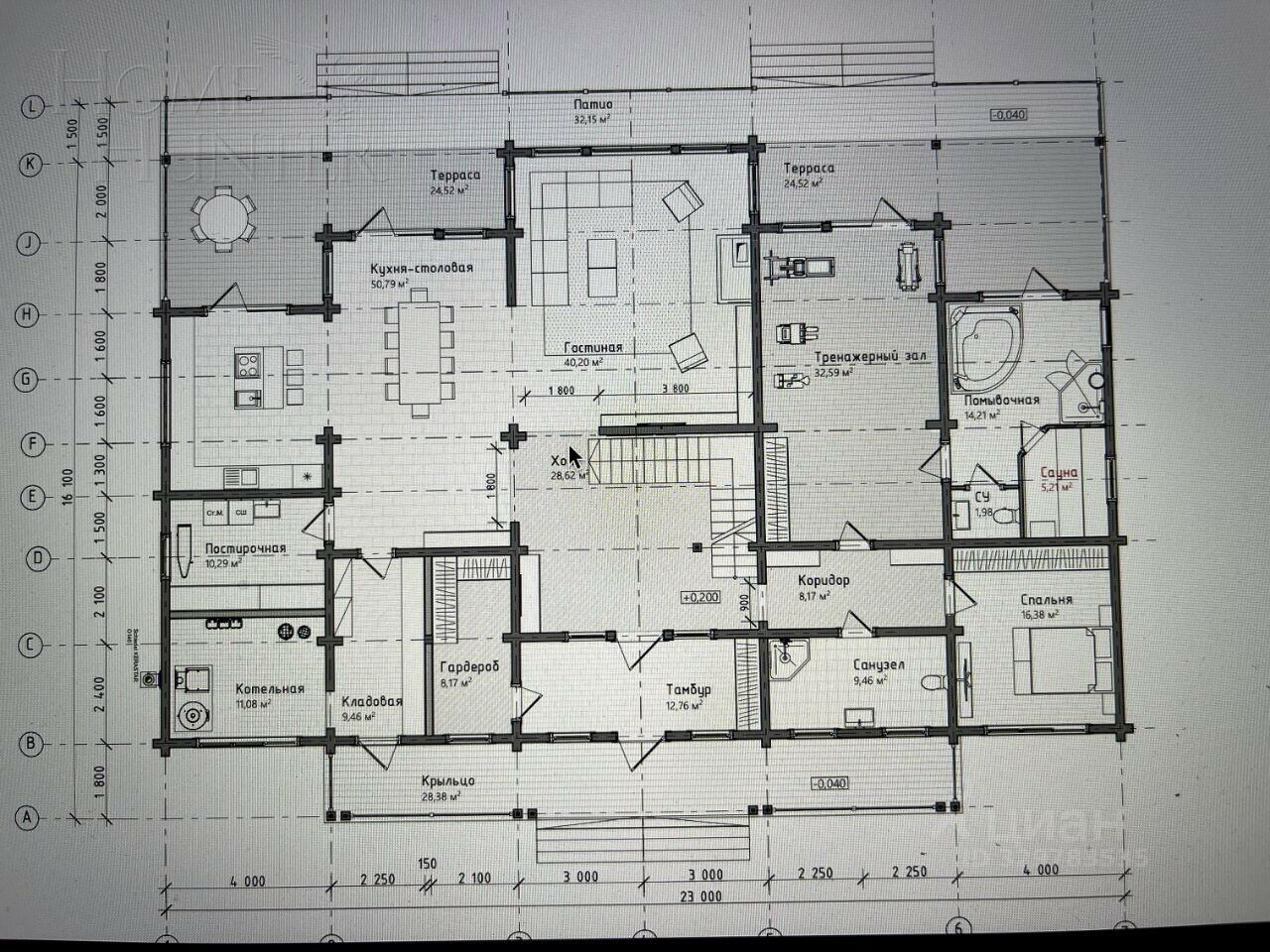2-этажный коттедж 529 м² без отделки