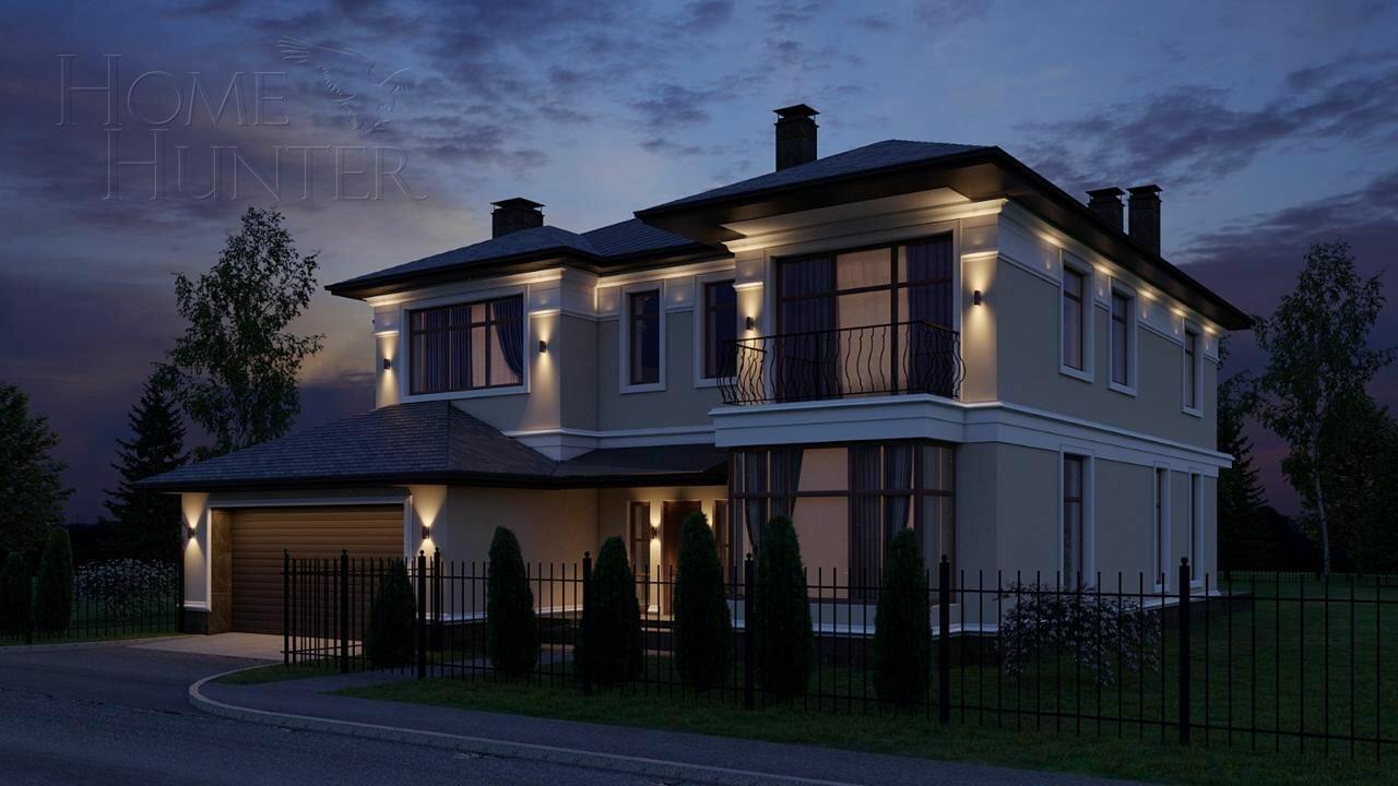 2-этажный коттедж 500 м² с отделкой